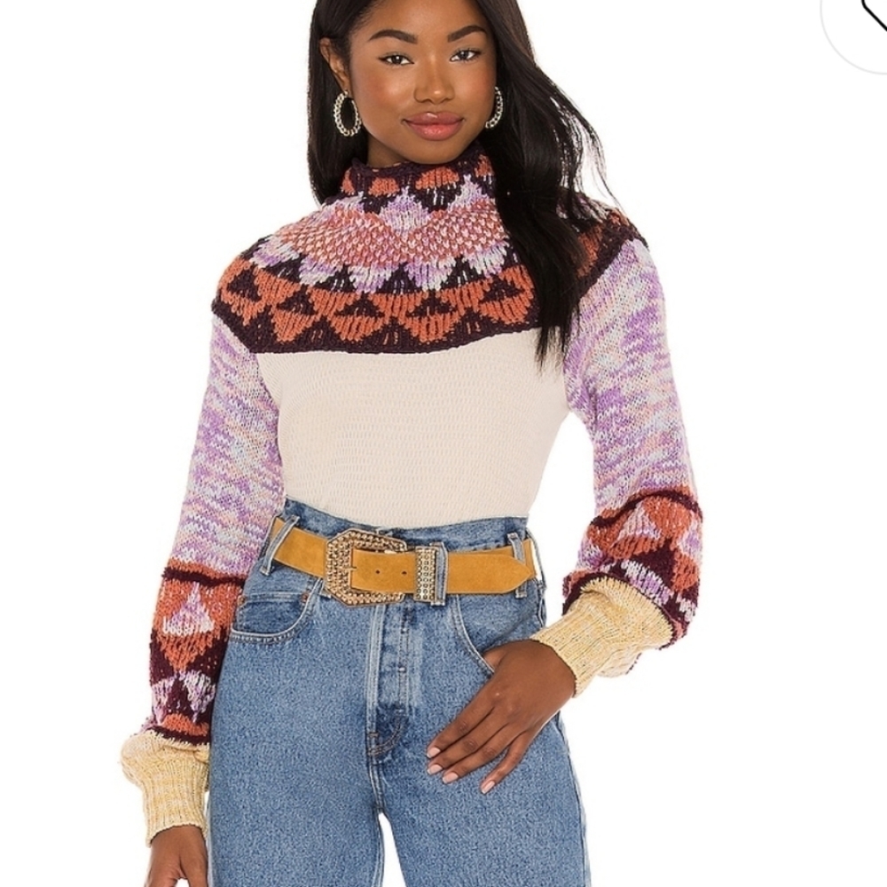 Nwt Free People Swit The‎ Small Stuff Pullover Lg